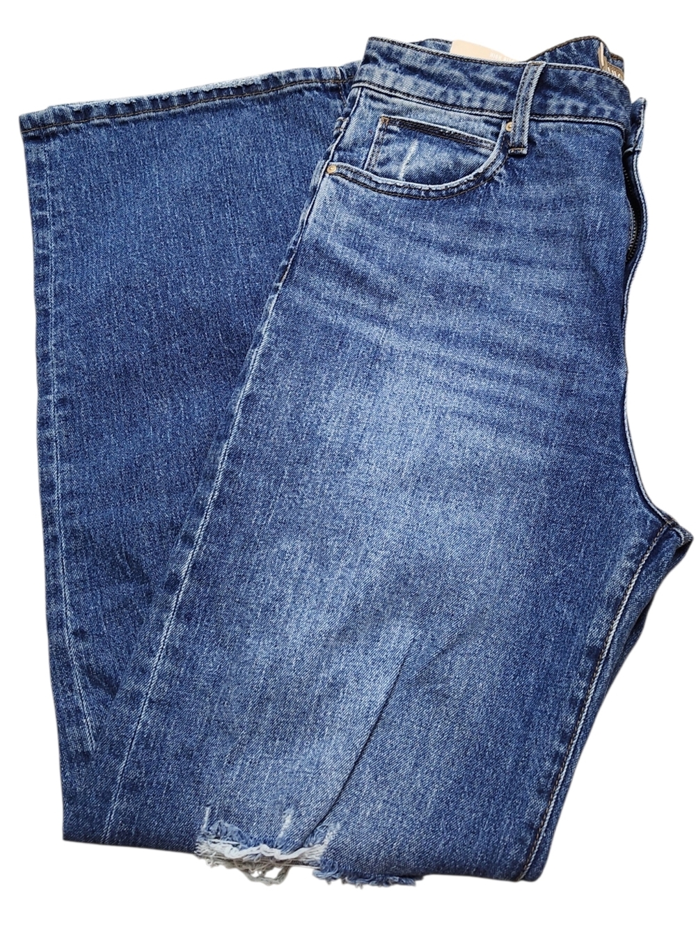Kut from Kloth Medium Blue High Rise Sienna Wide Leg Jeans. Sz. 8 NWT